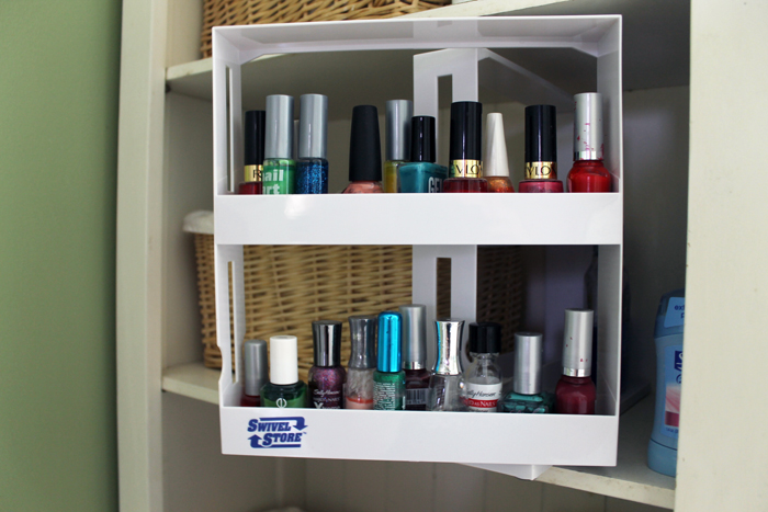 nail polish in a spice rack