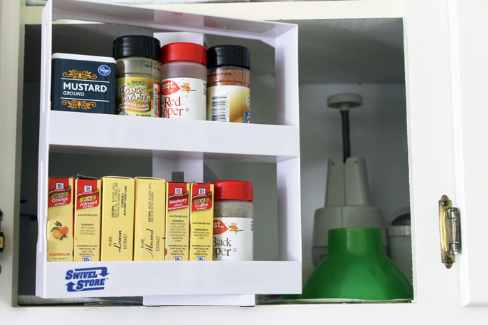 spices in a spice rack