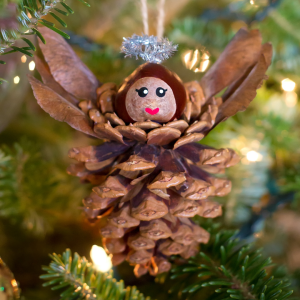 How to Make Pine Cone Angels Ornaments for Kids by Fireflies & Mud Pies