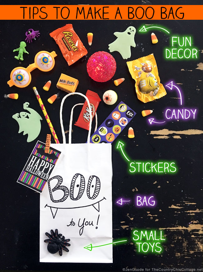 Tips to make your own halloween boo bags