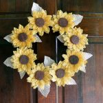 Make this awesome burlap sunflower wreath for fall, summer, or anytime of the year!