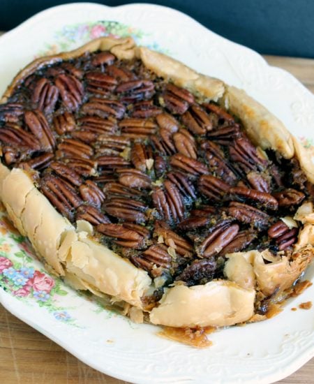 Make this crock pot pecan pie recipe any day of the week! Perfect for Thanksgiving when your oven is full!
