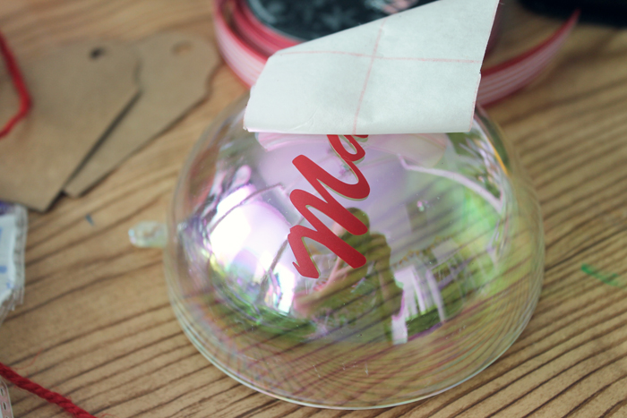 adding a name to an ornament