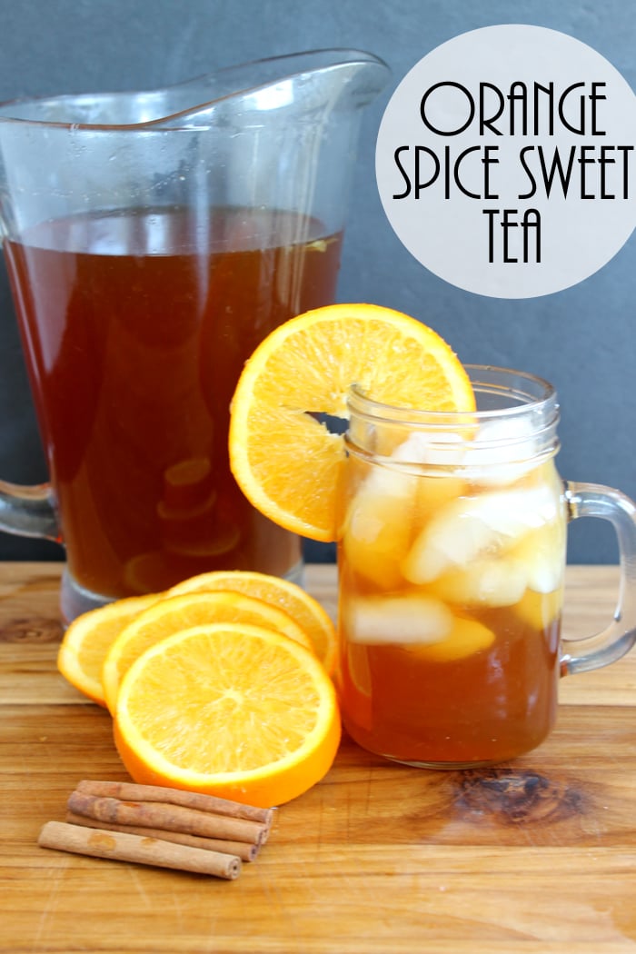 This recipe for orange spice sweet tea will become your new favorite fall drink!