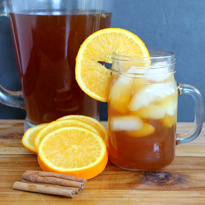 This recipe for orange spice sweet tea will become your new favorite fall drink!