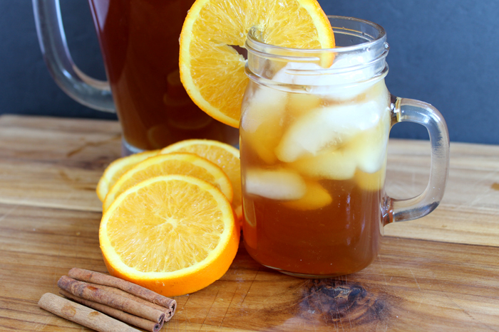 This recipe for orange spice sweet tea will become your new favorite fall drink!