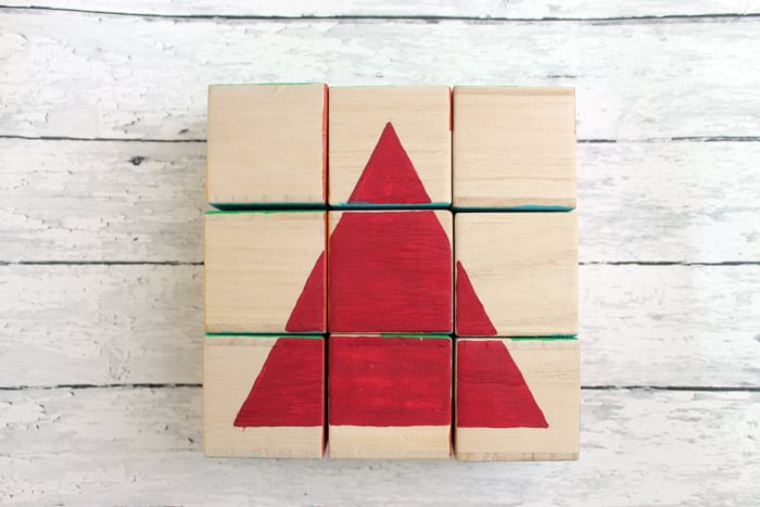 blocks with red triangle