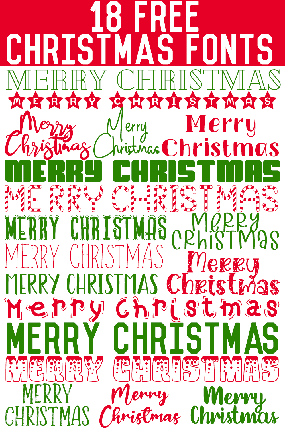 18 free christmas fonts