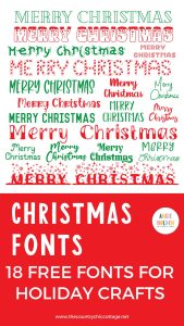 18 Free Christmas Fonts and MORE! - Angie Holden The Country Chic Cottage