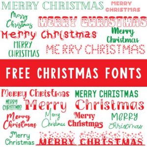 18 Free Christmas Fonts and MORE! - Angie Holden The Country Chic Cottage