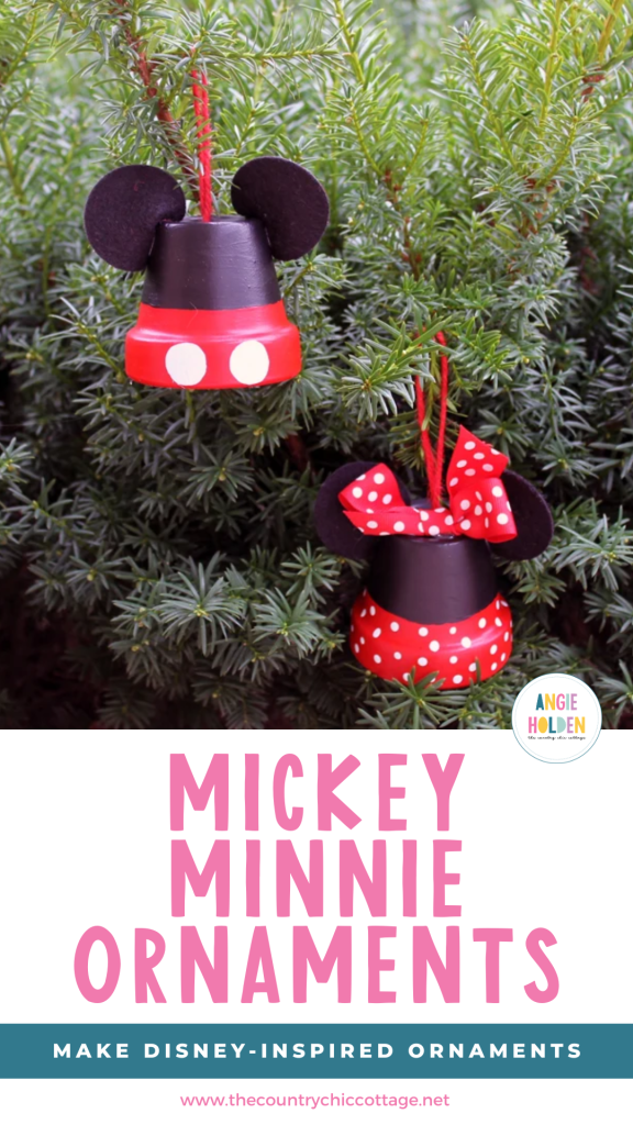 Mickey Minnie Ornaments Make Disney-Inspired Ornaments - The Country Chic Cottage