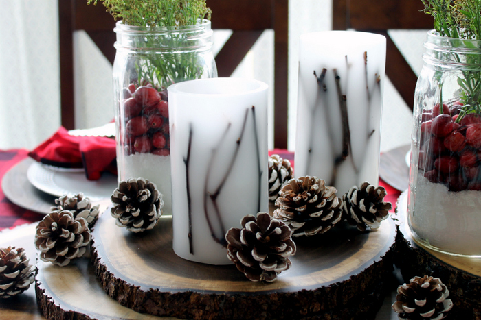DIY Christmas centerpiece