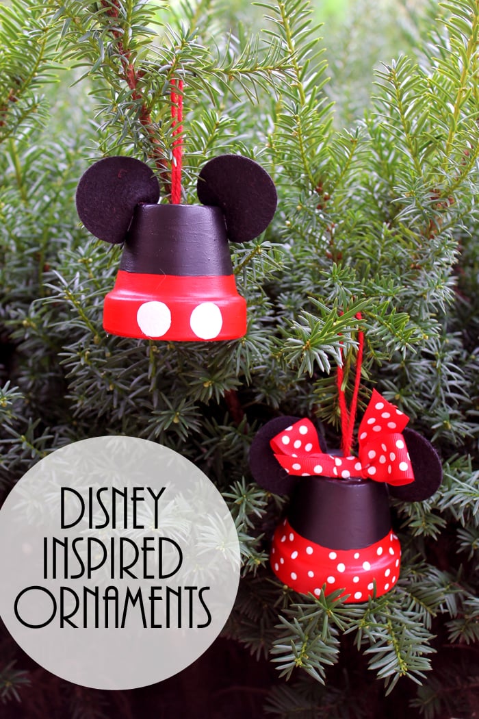 pin image for mickey and minnie christmas ornaments