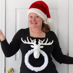 Learn how to make this ugly Christmas sweater! Great for those ugly sweater parties!