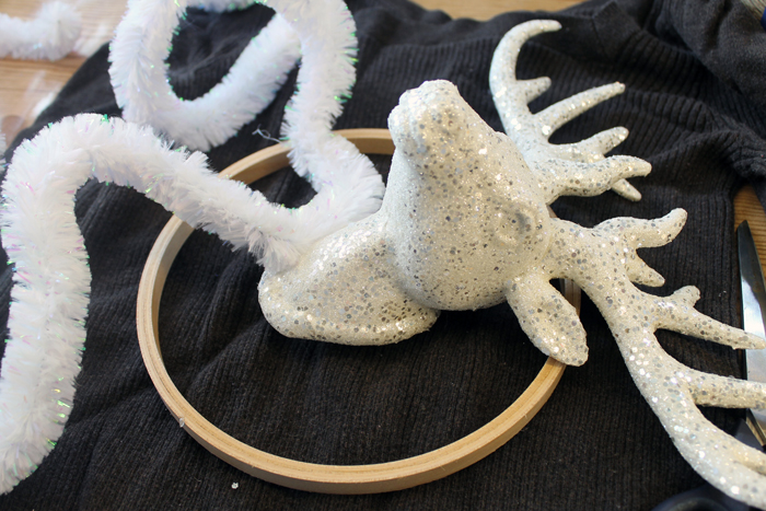 craft supplies needed for DIY ugly Christmas sweater