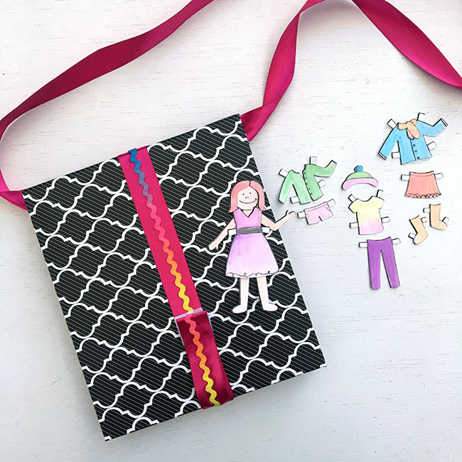 DIY paper doll activity book