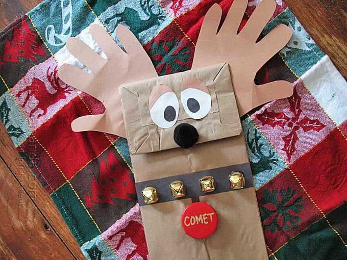 Christmas crafts for kids using prints - hand, foot, and finger print ideas!