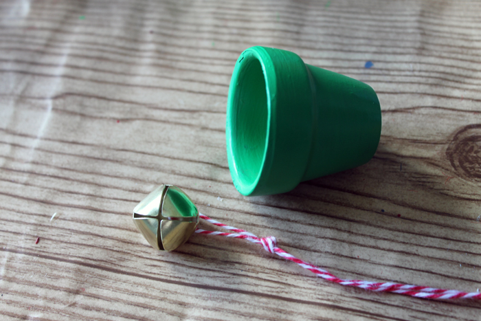 Christmas clay pots