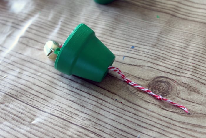 clay pot Christmas ornaments