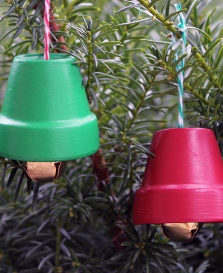 Terra Cotta Bells - DIY Christmas ornaments for your tree that can be made in minutes!