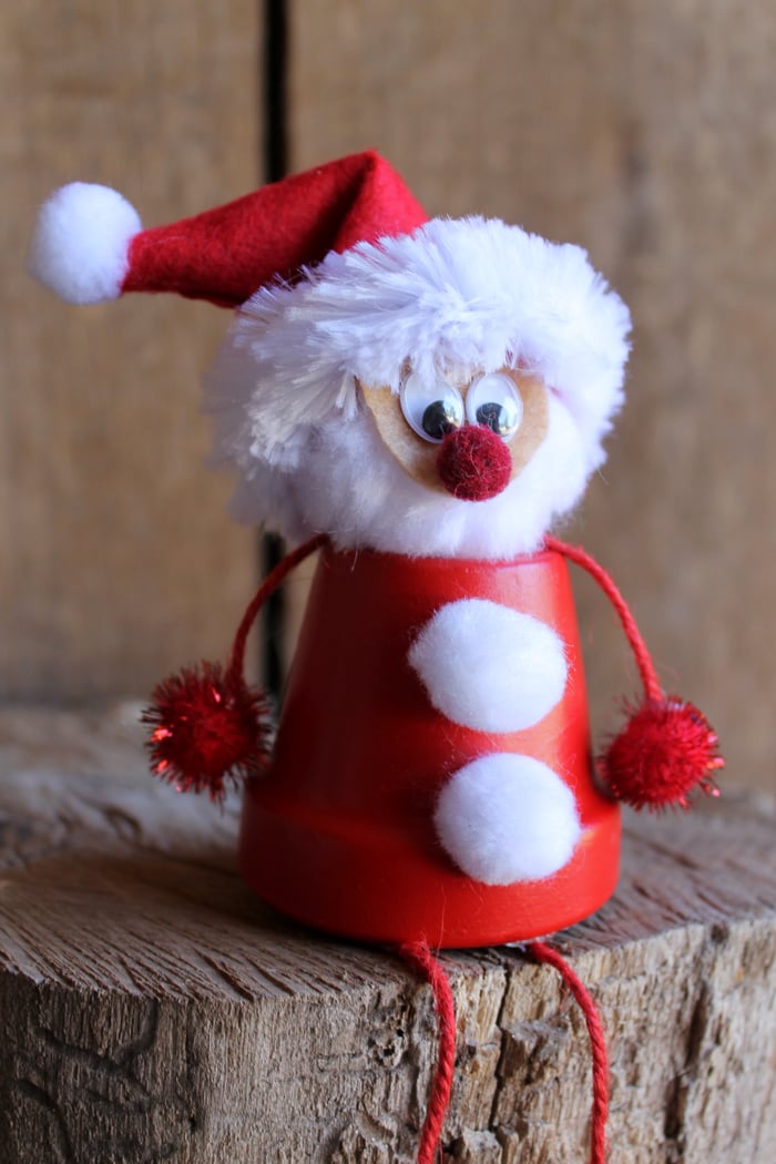 cute terracotta santa claus