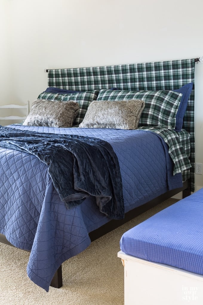 Simple DIY Headboard for the Guest Room by In My Own Style