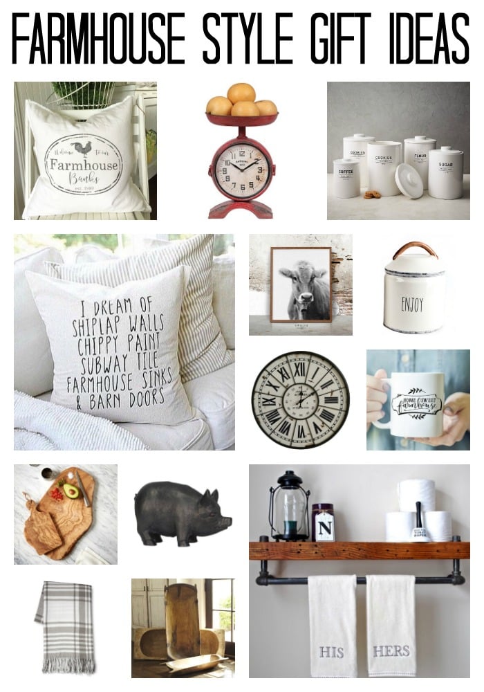 Farmhouse style gift ideas for those that love Fixer Upper! Perfect for the holidays!