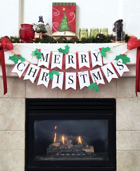 DIY Christmas Banner with Free printable