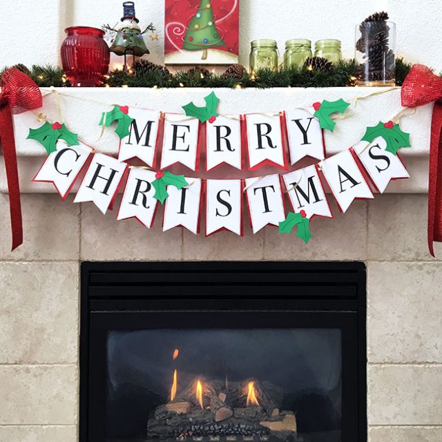 DIY Christmas Banner with Free Printable - Angie Holden The Country ...