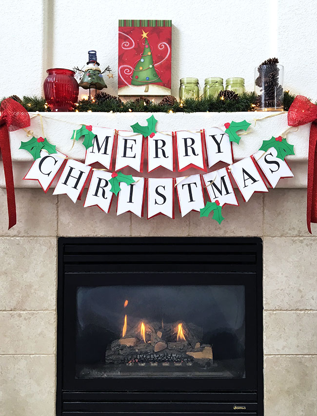 Christmas Banner, Welcome Merry Christmas Banner Garland Banner ...