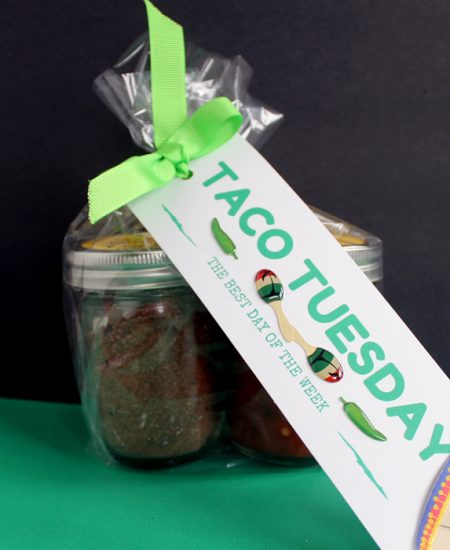 Taco Lover Gift Idea - a fun gift in a jar perfect for those hard to buy for people on your list!