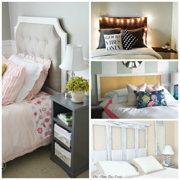 Unique headboard ideas for your home! DIY ideas to spruce up your bedroom on a budget!