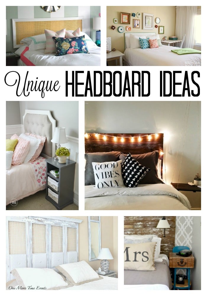 Unique headboard ideas for your home! DIY ideas to spruce up your bedroom on a budget!