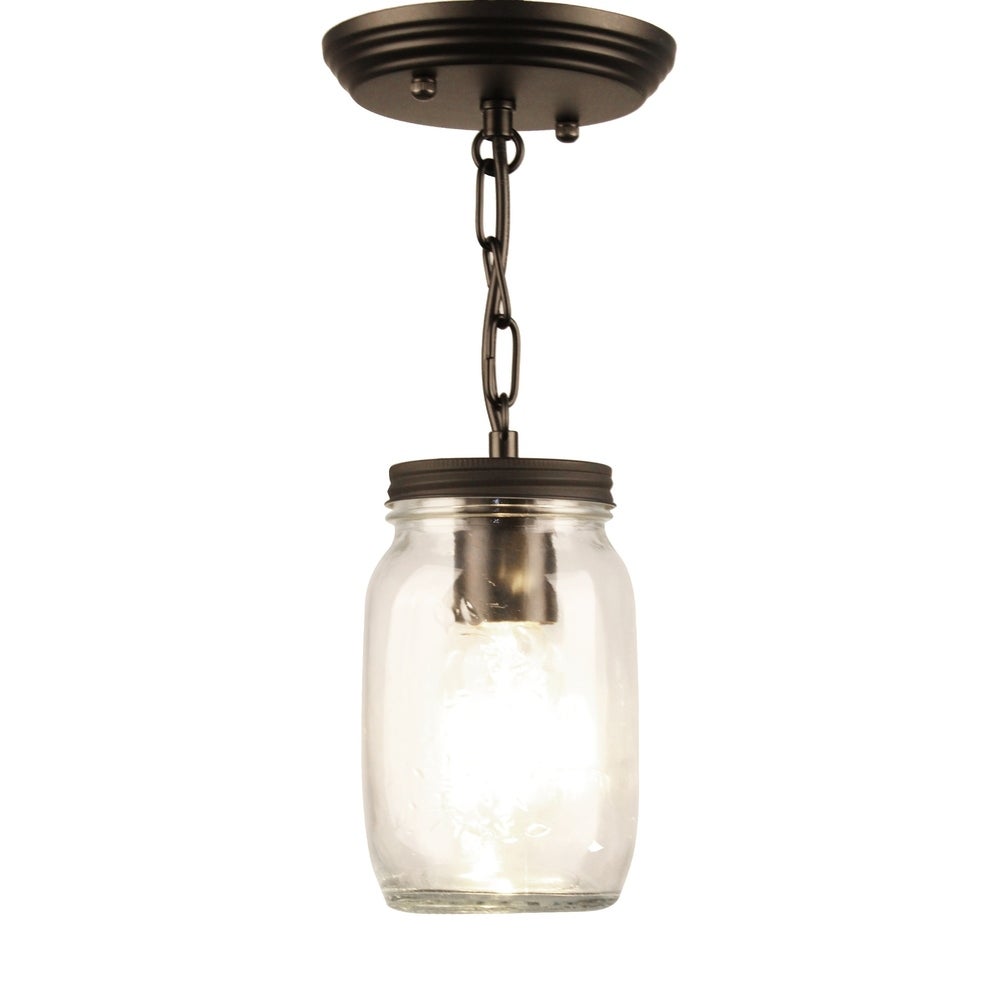 mason jar light on a chain