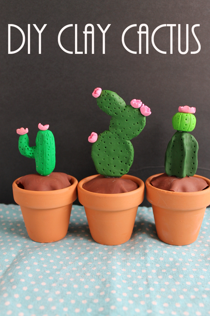 This DIY clay cactus is so easy that anyone can make it!