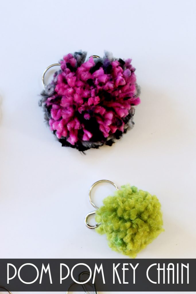 How to Make Pom Pom Keychains - Angie Holden The Country Chic Cottage