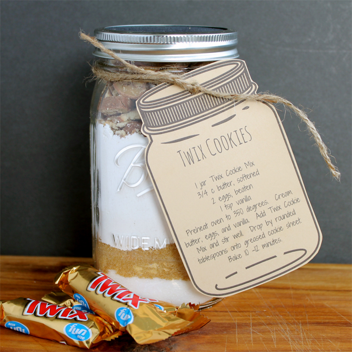 Twix Cookie Mix in a Jar