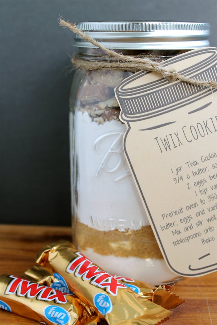 upclose shot of cookies in a mason jar