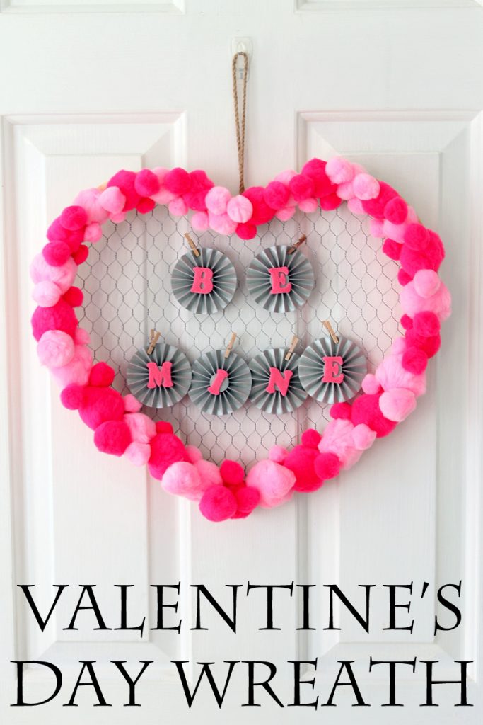 Quick Valentine's Day Wreath Idea - easy craft idea for your home!