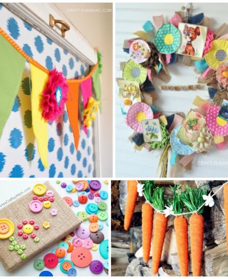 These spring burlap crafts are perfect for your home! Great ideas for spring and Easter!