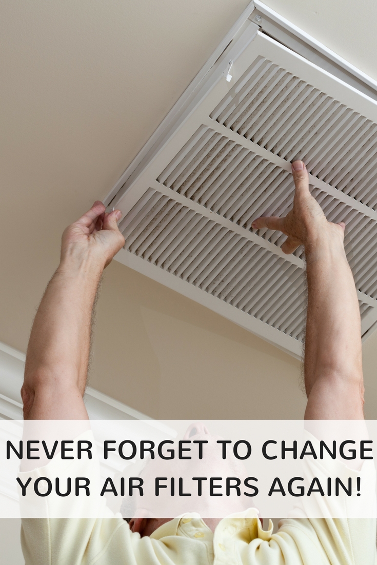 Never forget to change your air filters again! 