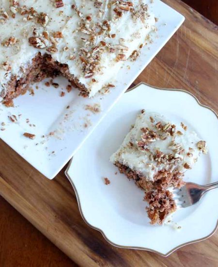 Make this carrot wacky cake recipe! No eggs, milk, or butter! You won't believe how good it is!