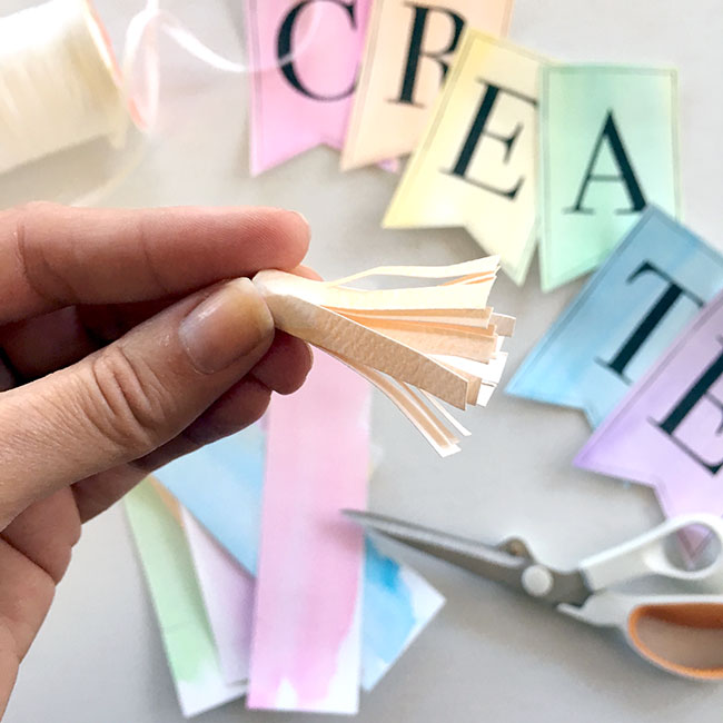 Make cute paper tassels