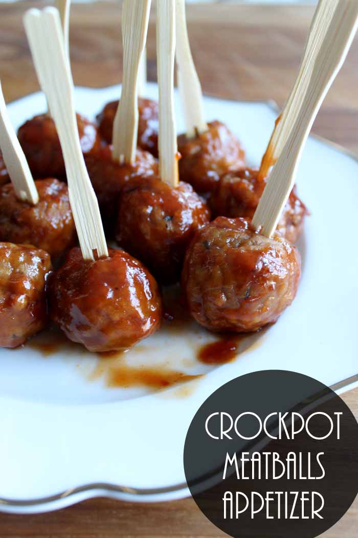 Make this crockpot meatballs appetizer recipe for your next party!
