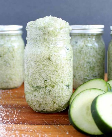 jars filled with sugar scrub