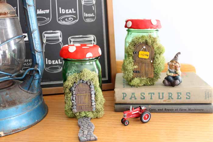 fairy garden mason jar