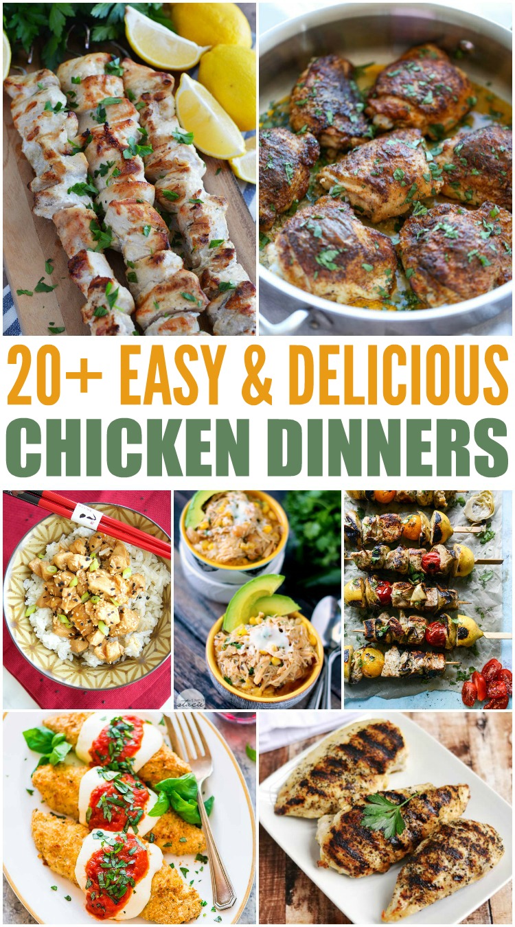 Chicken recipes that are perfect for dinner tonight!