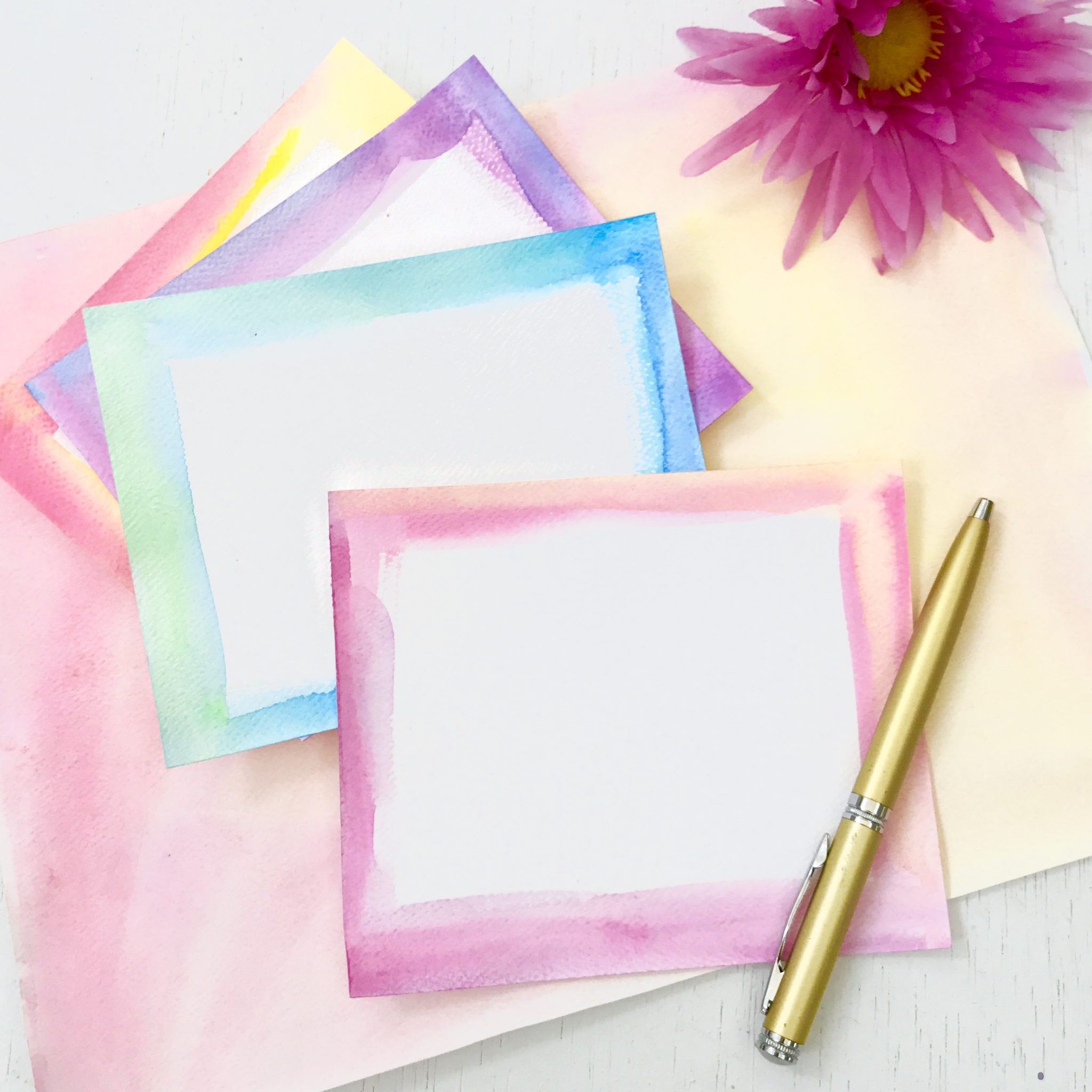 Watercolor stationary