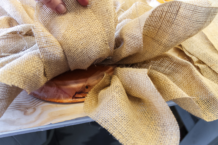 adding a second row of flower petals to a wreath