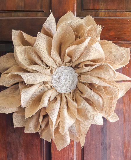 burlap wreath